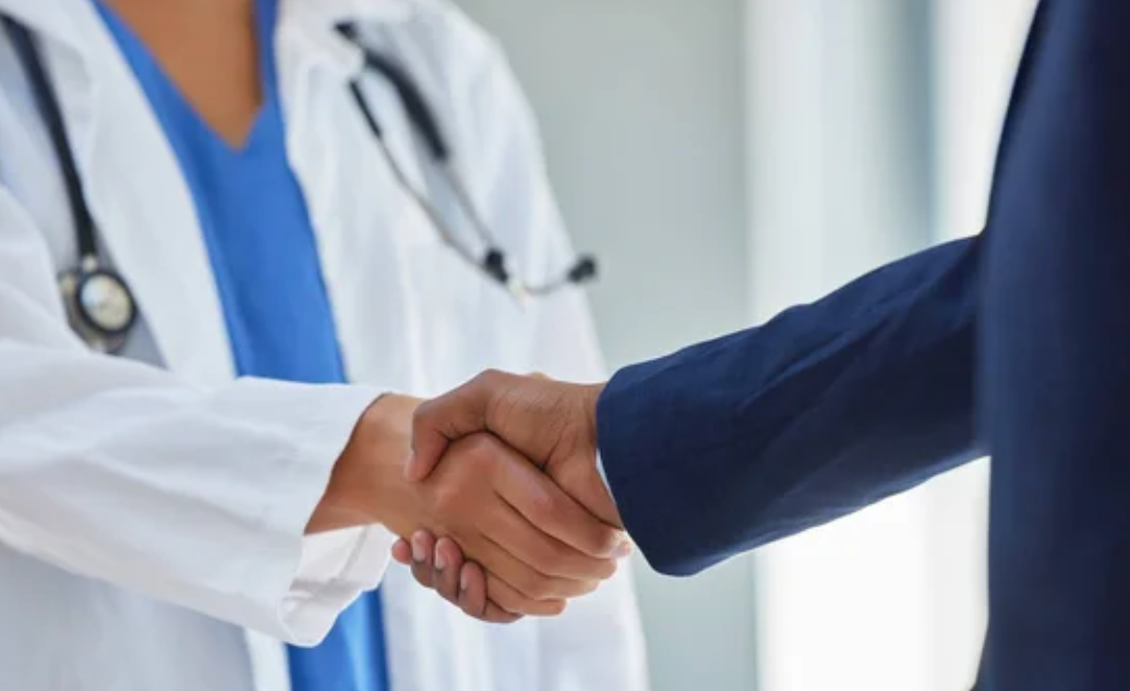 Doctors shaking hands image