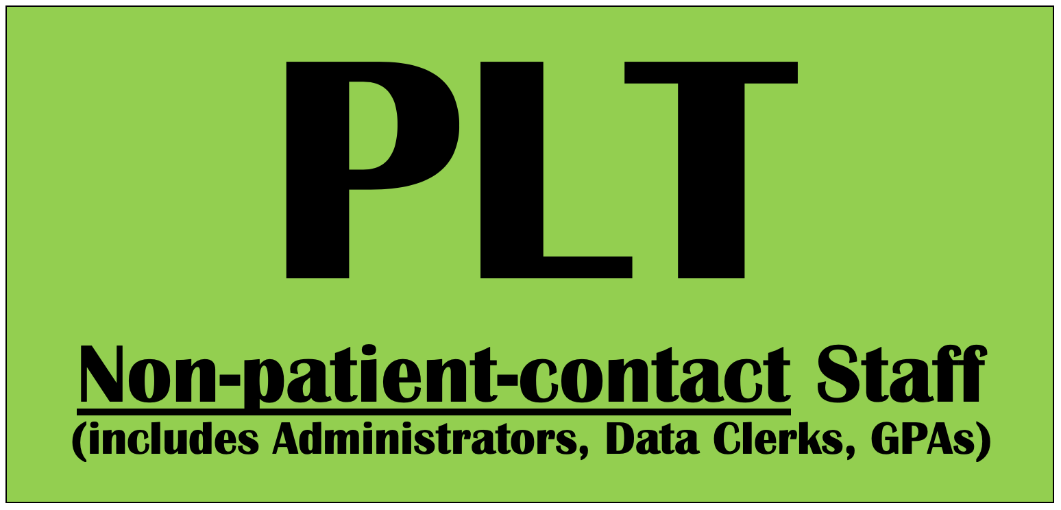 Non clinical non patient contact icon
