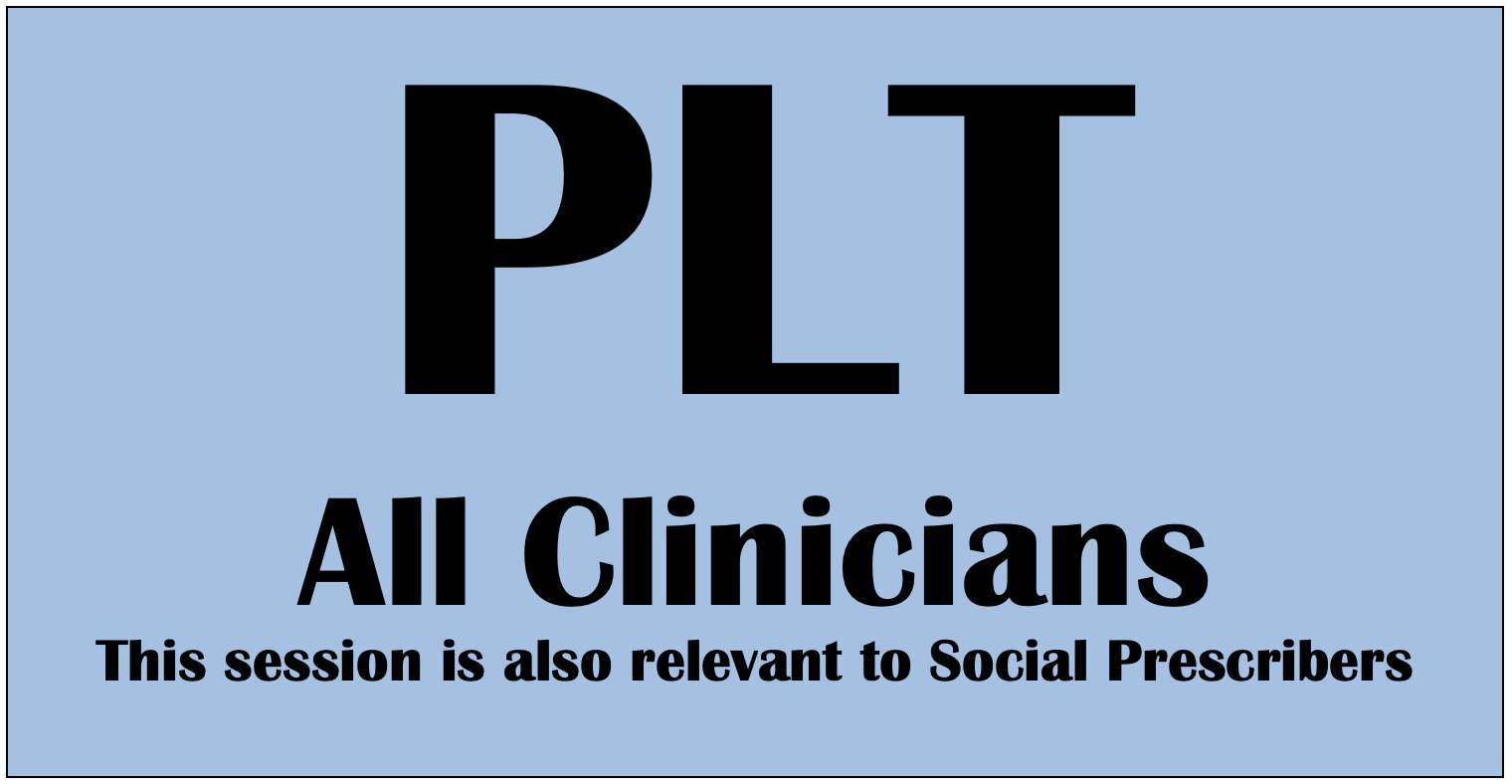 PLT Clinical session with Social Prescribers icon