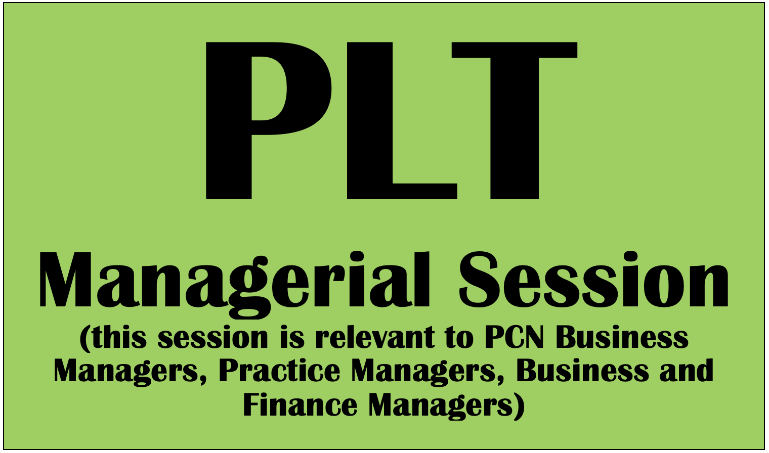 Nov PLT Managerial Specific session icon